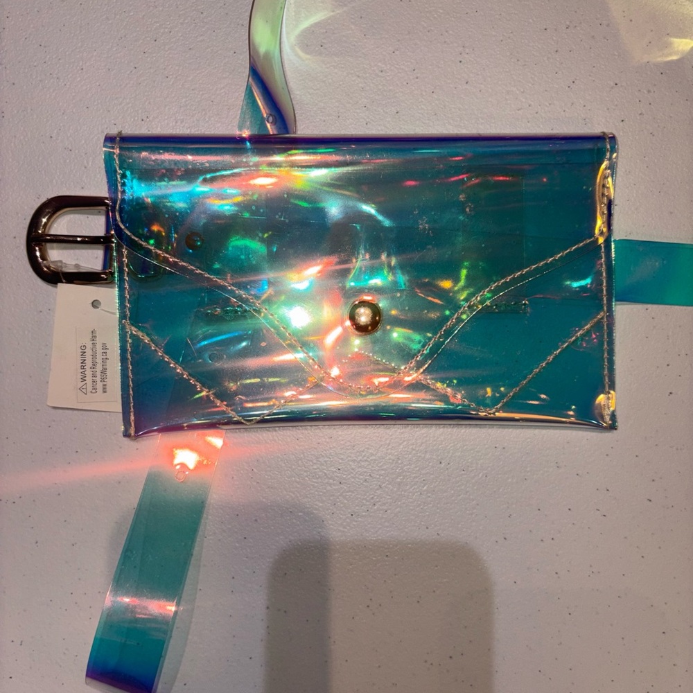 Holographic Blue Women's Crossbody Bag (Fanny Pack)